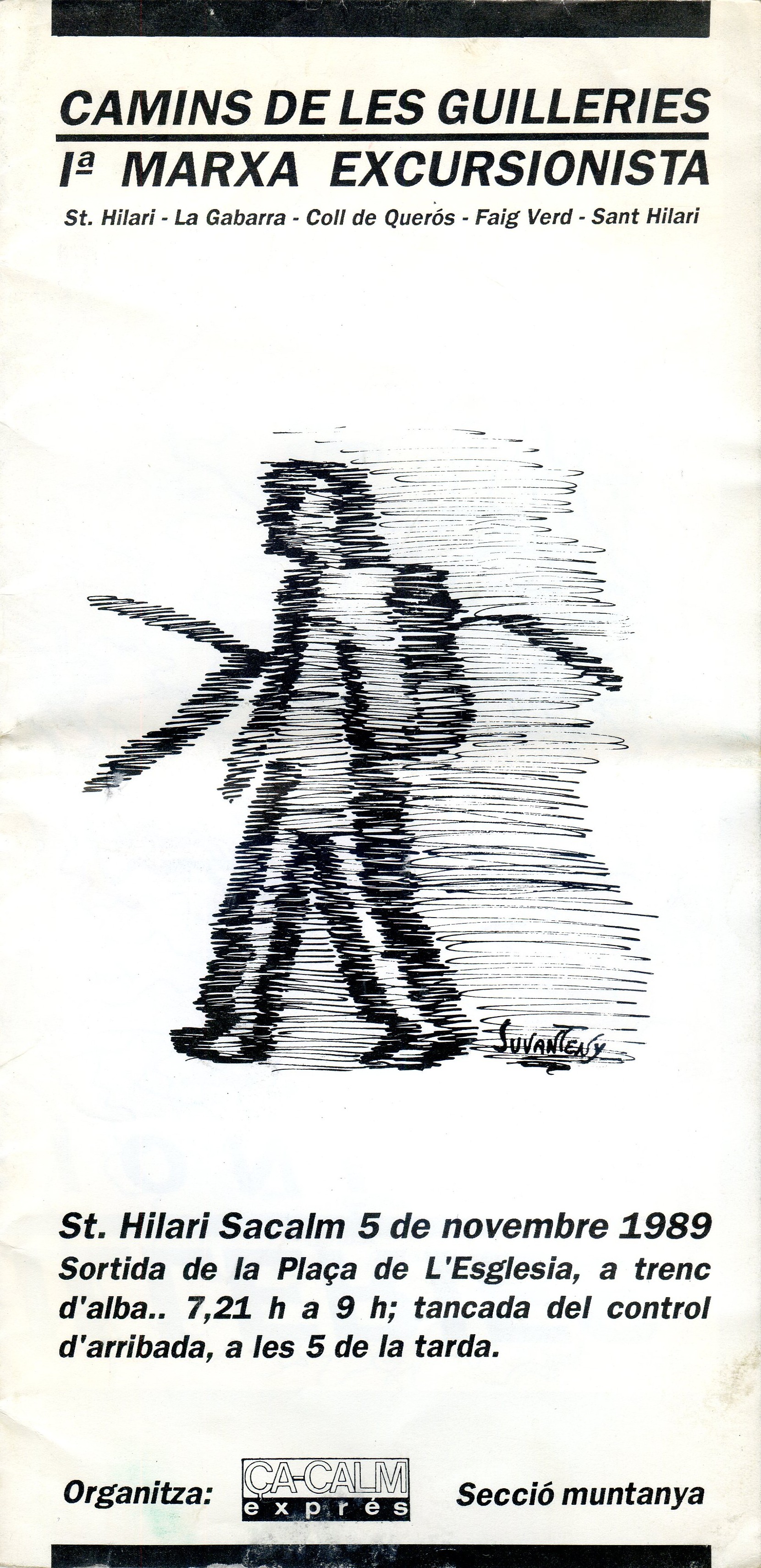 Camins de les Guilleries : Ia Marxa Excursionista : St. Hilari - La Gabarra - Coll de Querós - Faig Verd - Sant Hilari - Portada